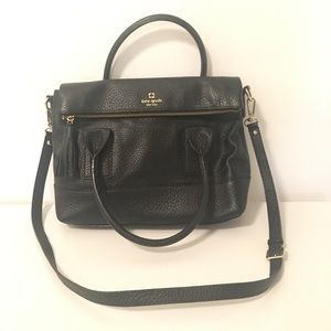 Kate Spade Black leather laptop bag